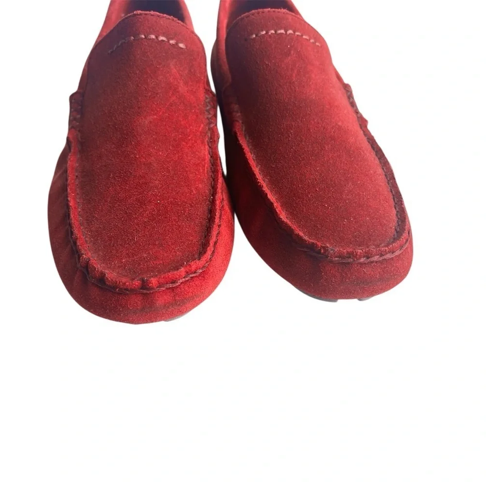Ugg Men's BURGANDY  Hendrick loafer sneaker moc-toe shoe NWOT size 9